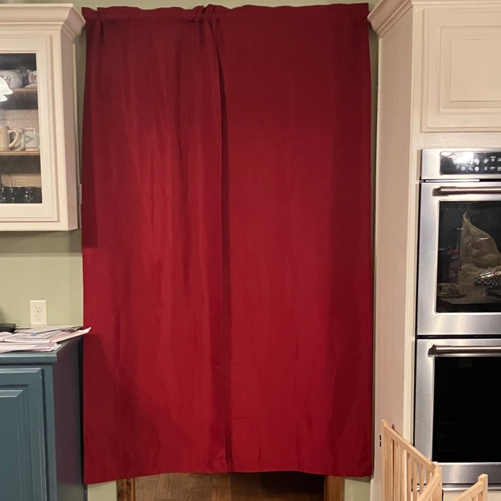 Mainstays Rich Red Curtain Panel